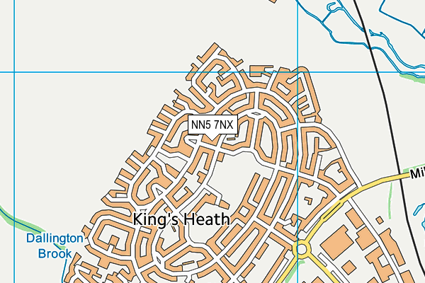 NN5 7NX map - OS VectorMap District (Ordnance Survey)