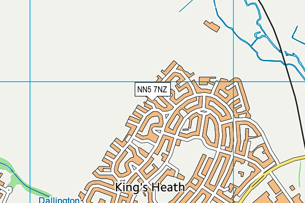 NN5 7NZ map - OS VectorMap District (Ordnance Survey) NN5 7NZ map - OS VectorMap District (Ordnance Survey)