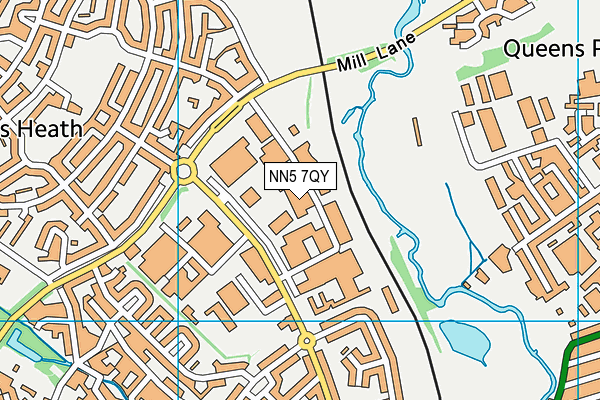 NN5 7QY map - OS VectorMap District (Ordnance Survey) NN5 7QY map - OS VectorMap District (Ordnance Survey)