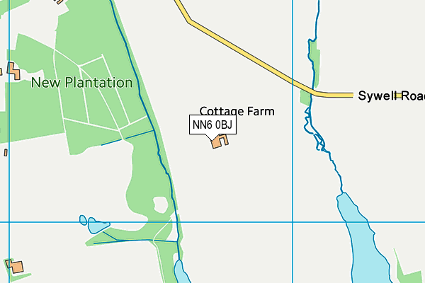 NN6 0BJ map - OS VectorMap District (Ordnance Survey) NN6 0BJ map - OS VectorMap District (Ordnance Survey)