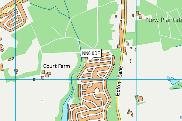 NN6 0DF map - OS VectorMap District (Ordnance Survey) NN6 0DF map - OS VectorMap District (Ordnance Survey)