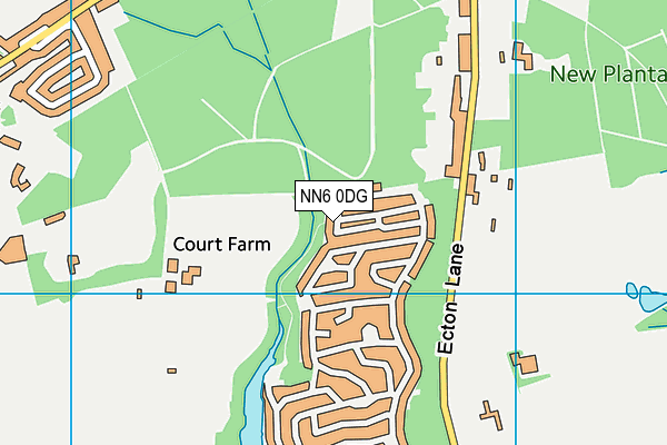 NN6 0DG map - OS VectorMap District (Ordnance Survey) NN6 0DG map - OS VectorMap District (Ordnance Survey)