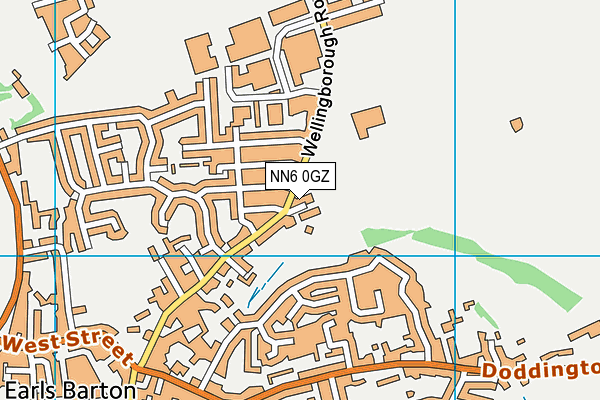 NN6 0GZ map - OS VectorMap District (Ordnance Survey) NN6 0GZ map - OS VectorMap District (Ordnance Survey)