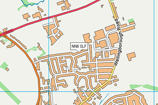 NN6 0LF map - OS VectorMap District (Ordnance Survey) NN6 0LF map - OS VectorMap District (Ordnance Survey)