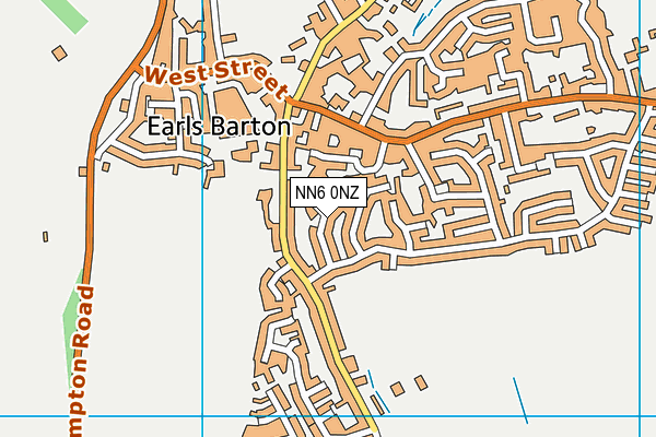 NN6 0NZ map - OS VectorMap District (Ordnance Survey) NN6 0NZ map - OS VectorMap District (Ordnance Survey)