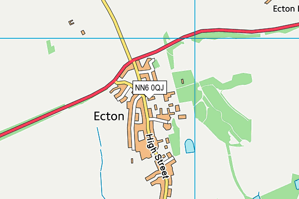 NN6 0QJ map - OS VectorMap District (Ordnance Survey) NN6 0QJ map - OS VectorMap District (Ordnance Survey)