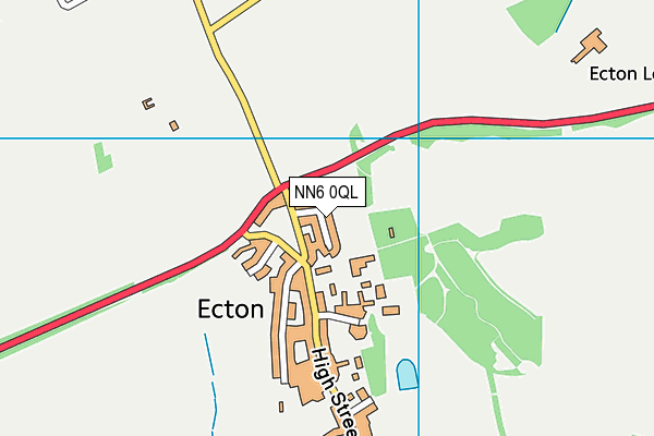 NN6 0QL map - OS VectorMap District (Ordnance Survey) NN6 0QL map - OS VectorMap District (Ordnance Survey)