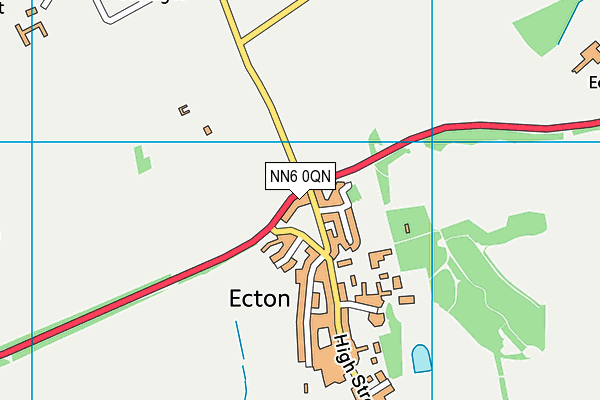 NN6 0QN map - OS VectorMap District (Ordnance Survey) NN6 0QN map - OS VectorMap District (Ordnance Survey)