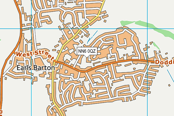 NN6 0QZ map - OS VectorMap District (Ordnance Survey) NN6 0QZ map - OS VectorMap District (Ordnance Survey)