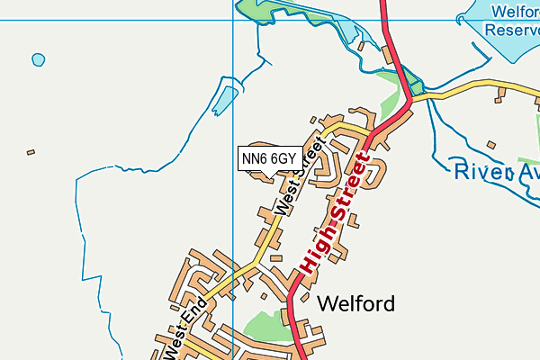 NN6 6GY map - OS VectorMap District (Ordnance Survey) NN6 6GY map - OS VectorMap District (Ordnance Survey)
