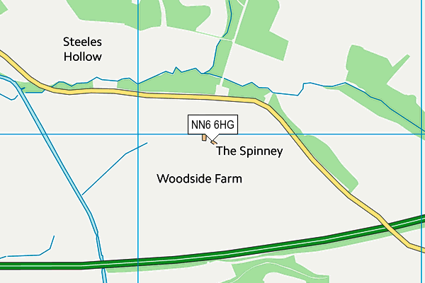 NN6 6HG map - OS VectorMap District (Ordnance Survey) NN6 6HG map - OS VectorMap District (Ordnance Survey)