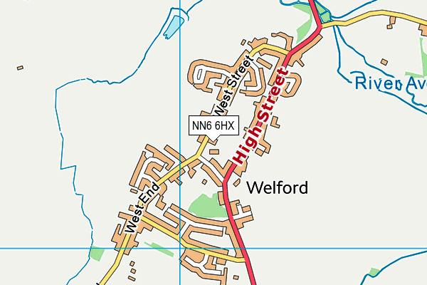 NN6 6HX map - OS VectorMap District (Ordnance Survey)