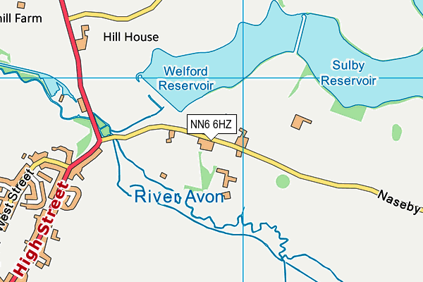 NN6 6HZ map - OS VectorMap District (Ordnance Survey) NN6 6HZ map - OS VectorMap District (Ordnance Survey)