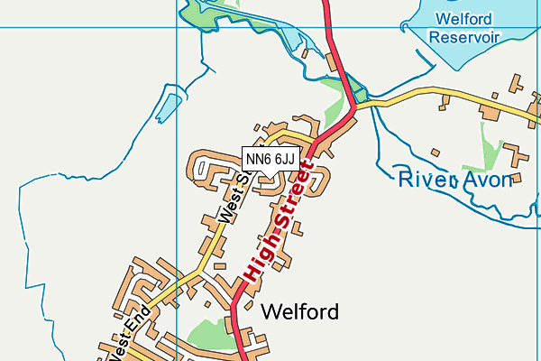 NN6 6JJ map - OS VectorMap District (Ordnance Survey) NN6 6JJ map - OS VectorMap District (Ordnance Survey)