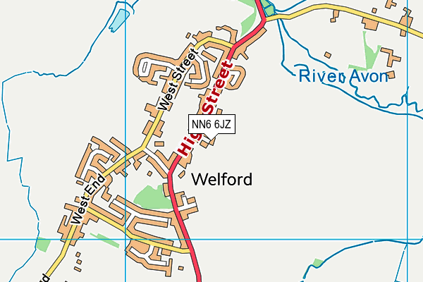 NN6 6JZ map - OS VectorMap District (Ordnance Survey) NN6 6JZ map - OS VectorMap District (Ordnance Survey)