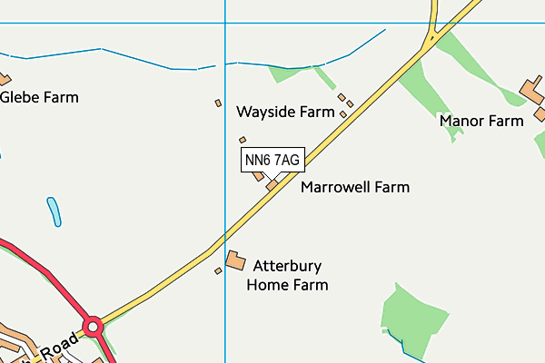 NN6 7AG map - OS VectorMap District (Ordnance Survey) NN6 7AG map - OS VectorMap District (Ordnance Survey)