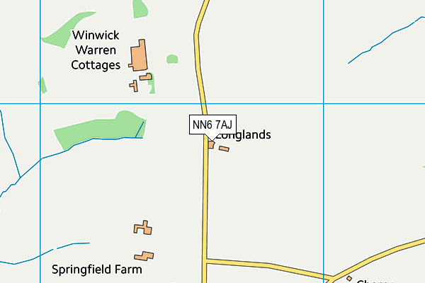NN6 7AJ map - OS VectorMap District (Ordnance Survey) NN6 7AJ map - OS VectorMap District (Ordnance Survey)