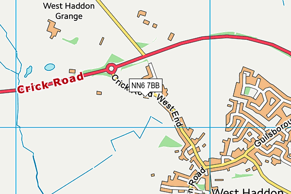 NN6 7BB map - OS VectorMap District (Ordnance Survey) NN6 7BB map - OS VectorMap District (Ordnance Survey)
