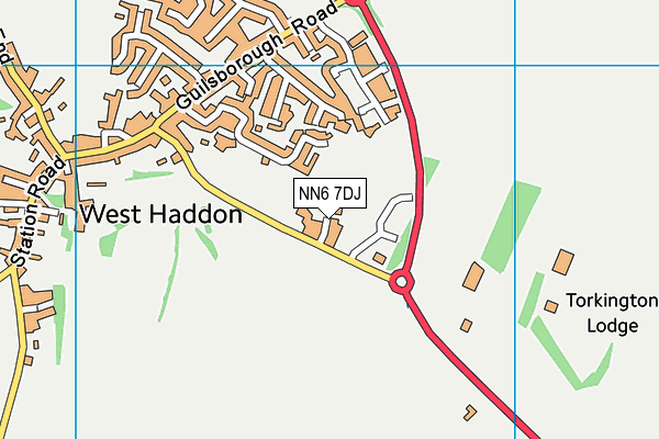 NN6 7DJ map - OS VectorMap District (Ordnance Survey) NN6 7DJ map - OS VectorMap District (Ordnance Survey)
