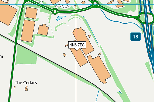 NN6 7ES map - OS VectorMap District (Ordnance Survey) NN6 7ES map - OS VectorMap District (Ordnance Survey)