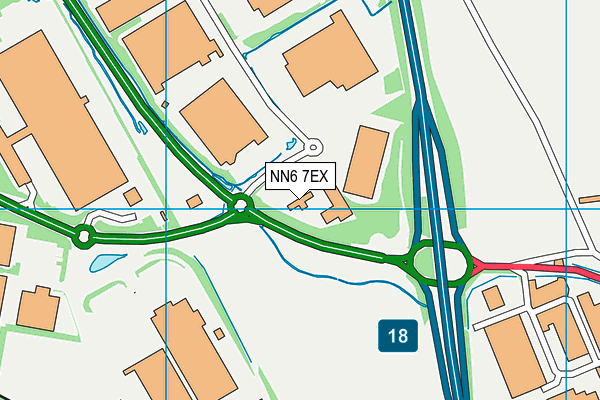 NN6 7EX map - OS VectorMap District (Ordnance Survey) NN6 7EX map - OS VectorMap District (Ordnance Survey)