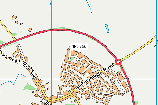 NN6 7GJ map - OS VectorMap District (Ordnance Survey) NN6 7GJ map - OS VectorMap District (Ordnance Survey)
