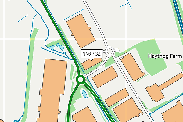 NN6 7GZ map - OS VectorMap District (Ordnance Survey) NN6 7GZ map - OS VectorMap District (Ordnance Survey)