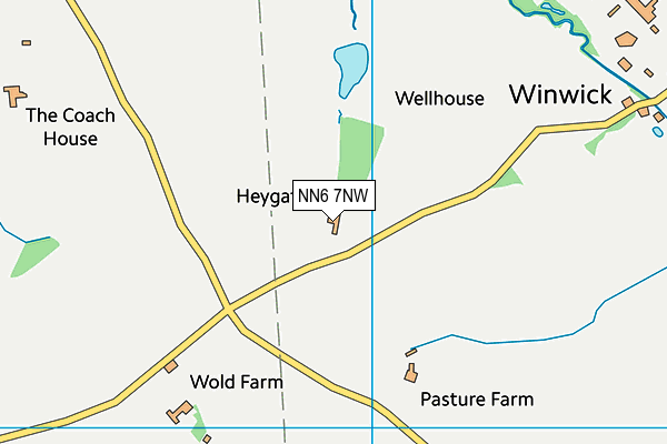 NN6 7NW map - OS VectorMap District (Ordnance Survey)