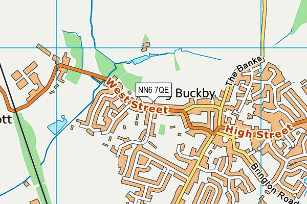 NN6 7QE map - OS VectorMap District (Ordnance Survey) NN6 7QE map - OS VectorMap District (Ordnance Survey)
