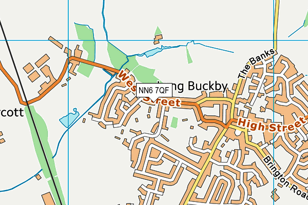 NN6 7QF map - OS VectorMap District (Ordnance Survey) NN6 7QF map - OS VectorMap District (Ordnance Survey)