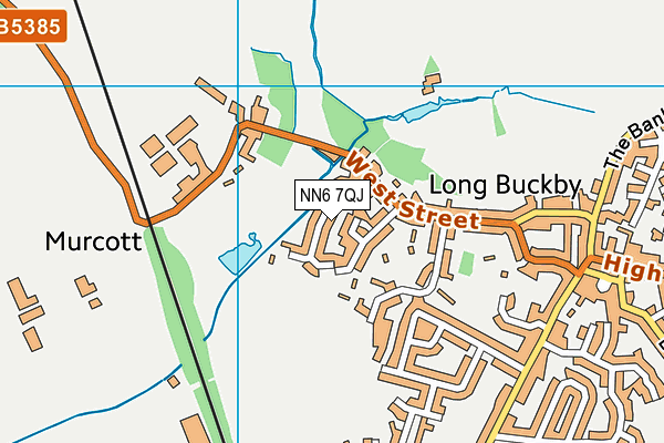 NN6 7QJ map - OS VectorMap District (Ordnance Survey) NN6 7QJ map - OS VectorMap District (Ordnance Survey)