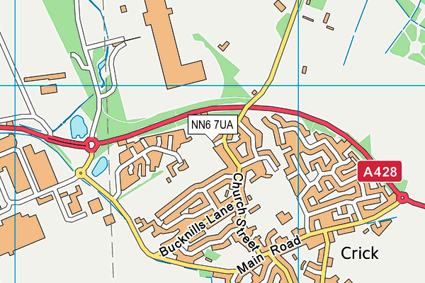 NN6 7UA map - OS VectorMap District (Ordnance Survey)