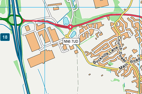 NN6 7UD map - OS VectorMap District (Ordnance Survey) NN6 7UD map - OS VectorMap District (Ordnance Survey)