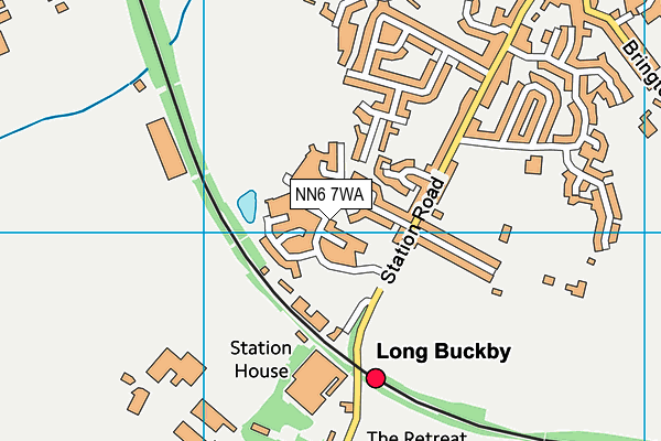 NN6 7WA map - OS VectorMap District (Ordnance Survey)