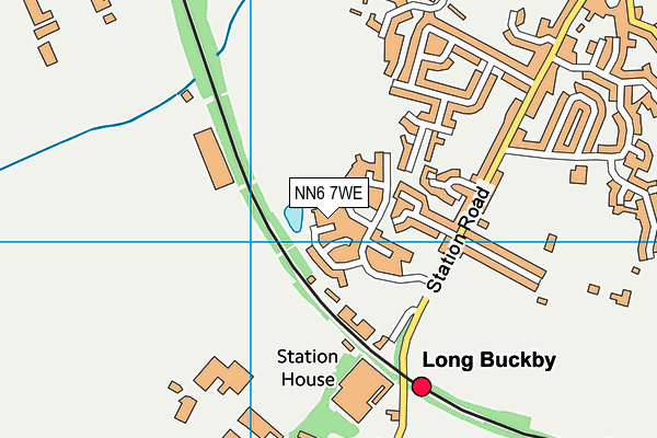 NN6 7WE map - OS VectorMap District (Ordnance Survey) NN6 7WE map - OS VectorMap District (Ordnance Survey)