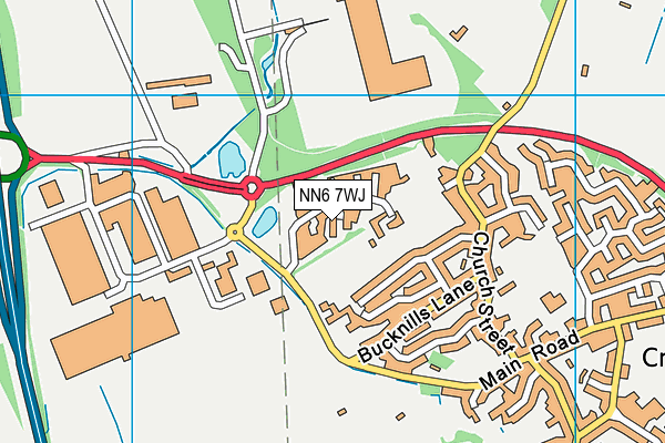 NN6 7WJ map - OS VectorMap District (Ordnance Survey) NN6 7WJ map - OS VectorMap District (Ordnance Survey)