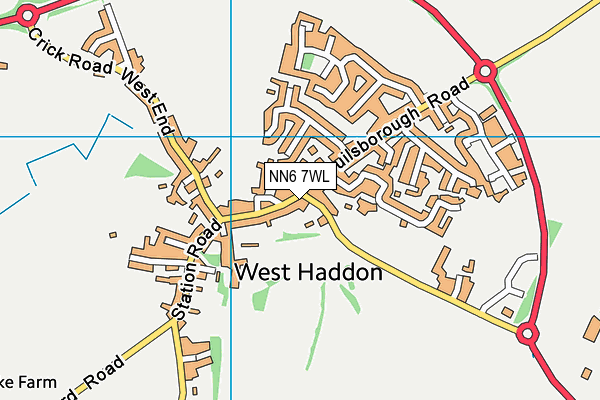 NN6 7WL map - OS VectorMap District (Ordnance Survey) NN6 7WL map - OS VectorMap District (Ordnance Survey)