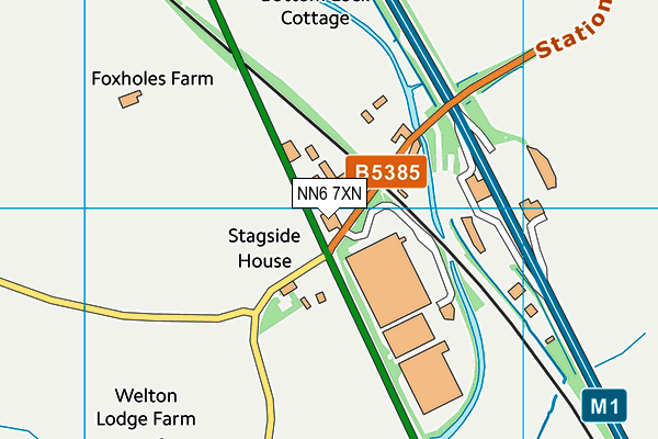 NN6 7XN map - OS VectorMap District (Ordnance Survey) NN6 7XN map - OS VectorMap District (Ordnance Survey)