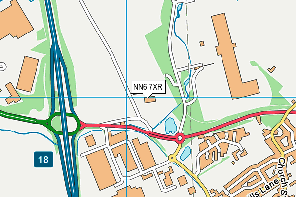 NN6 7XR map - OS VectorMap District (Ordnance Survey) NN6 7XR map - OS VectorMap District (Ordnance Survey)