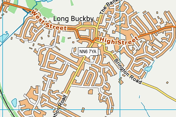NN6 7YA map - OS VectorMap District (Ordnance Survey) NN6 7YA map - OS VectorMap District (Ordnance Survey)