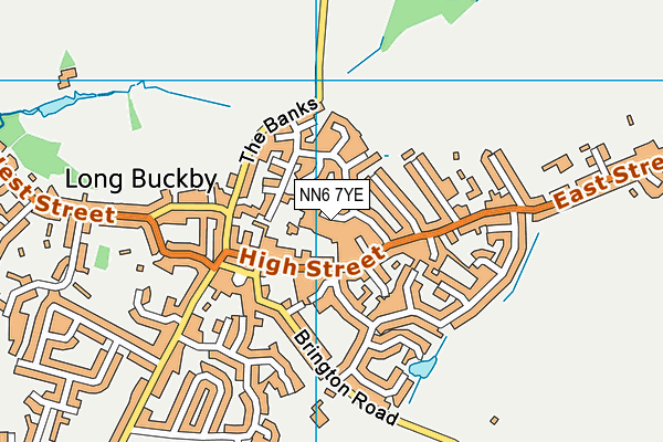 NN6 7YE map - OS VectorMap District (Ordnance Survey) NN6 7YE map - OS VectorMap District (Ordnance Survey)