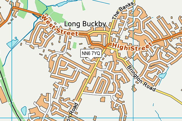 NN6 7YQ map - OS VectorMap District (Ordnance Survey) NN6 7YQ map - OS VectorMap District (Ordnance Survey)