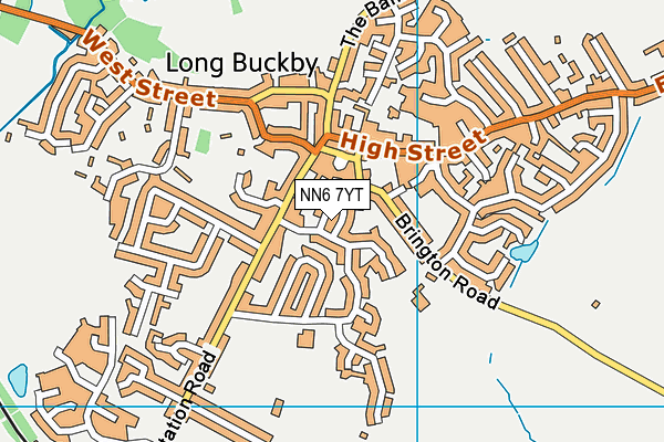 NN6 7YT map - OS VectorMap District (Ordnance Survey) NN6 7YT map - OS VectorMap District (Ordnance Survey)