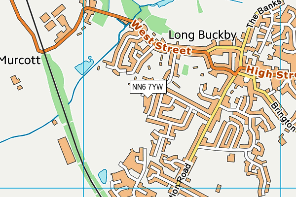 NN6 7YW map - OS VectorMap District (Ordnance Survey) NN6 7YW map - OS VectorMap District (Ordnance Survey)