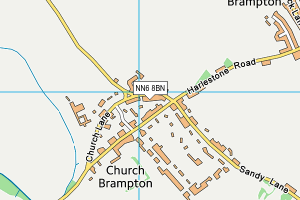 NN6 8BN map - OS VectorMap District (Ordnance Survey) NN6 8BN map - OS VectorMap District (Ordnance Survey)