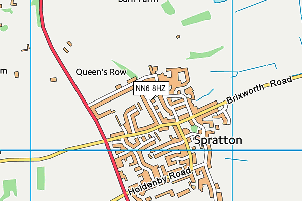 NN6 8HZ map - OS VectorMap District (Ordnance Survey) NN6 8HZ map - OS VectorMap District (Ordnance Survey)