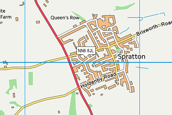 NN6 8JL map - OS VectorMap District (Ordnance Survey)