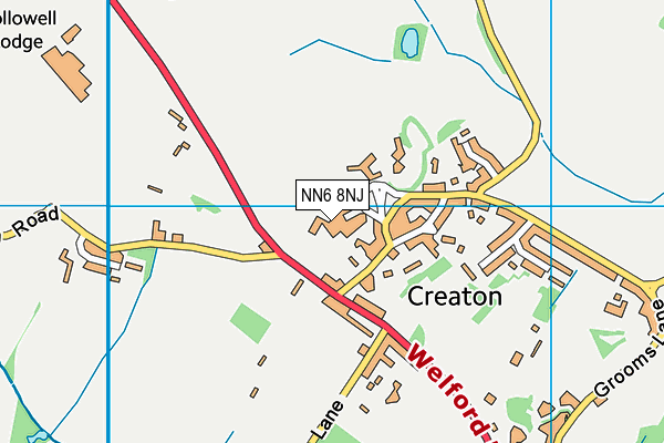 NN6 8NJ map - OS VectorMap District (Ordnance Survey) NN6 8NJ map - OS VectorMap District (Ordnance Survey)