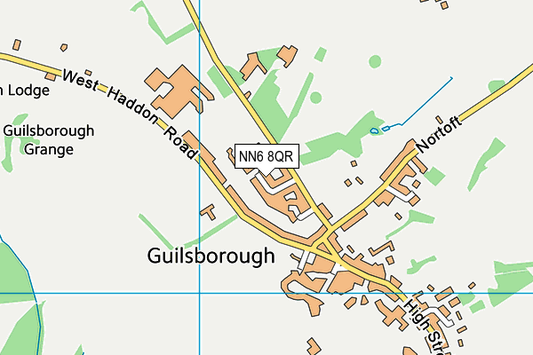 NN6 8QR map - OS VectorMap District (Ordnance Survey)