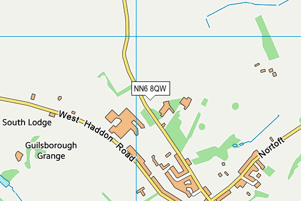 NN6 8QW map - OS VectorMap District (Ordnance Survey) NN6 8QW map - OS VectorMap District (Ordnance Survey)